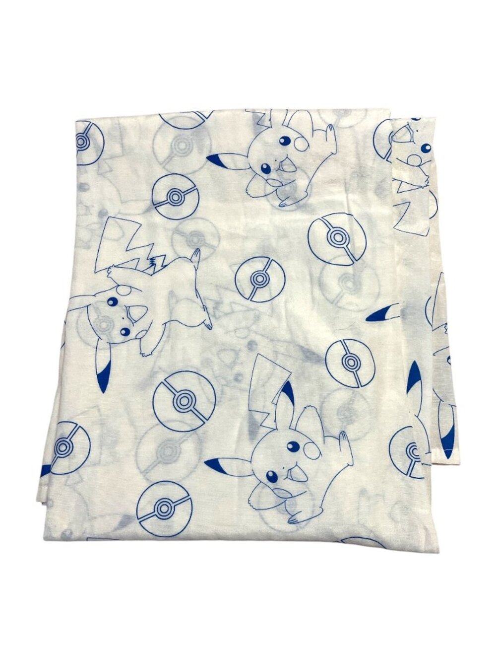 Pokémon Pikachu Twin Flat Sheet The Northwest White Blue Poké Ball